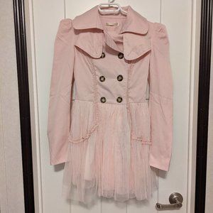 Dress coat pink tulle